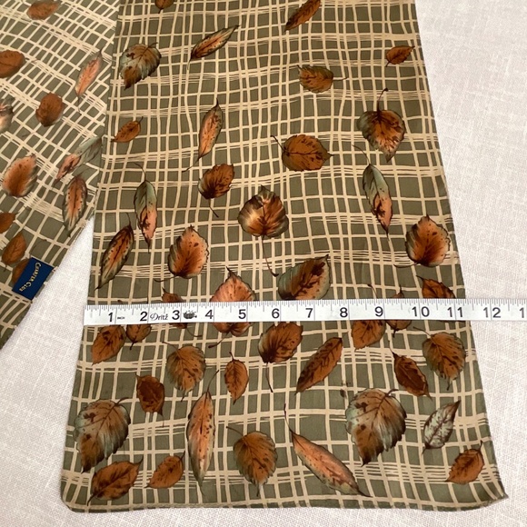 Charter Club Silk Graphic Scarf 11”x54” NWOT - Picture 7 of 11